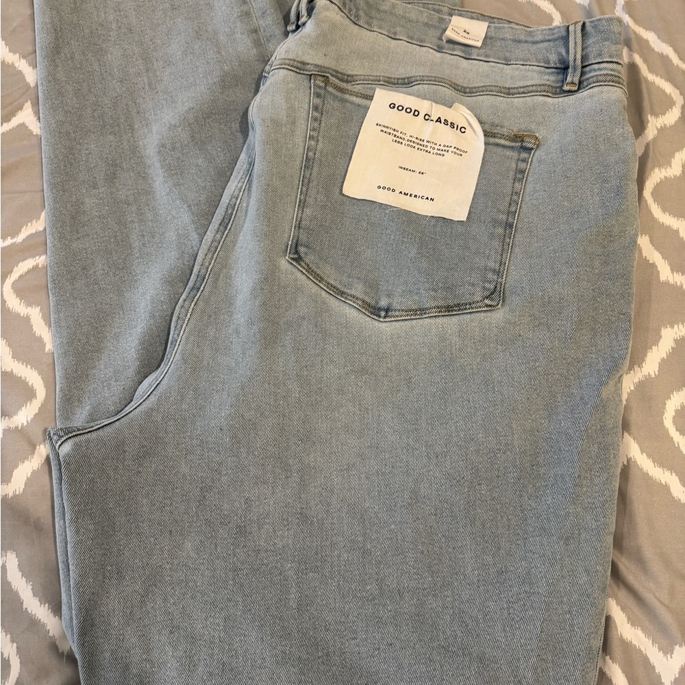 Good American Women’s Skinny Jeans Light Wash Blue